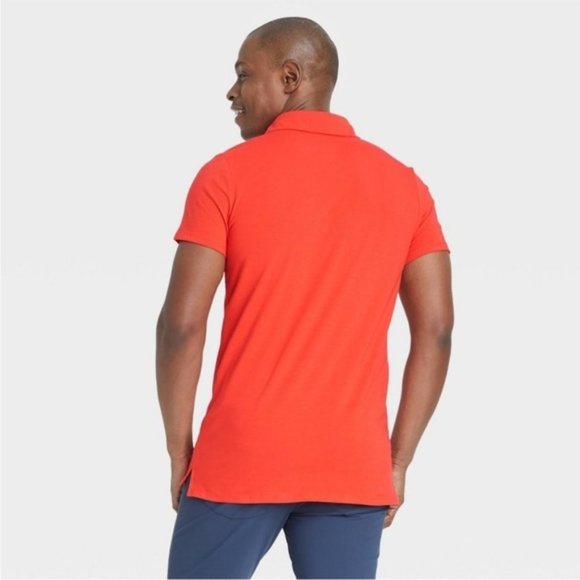 NWT Orange Classic Fit Solid Polo & Golf T-Shirt Size XXL - Picture 3 of 7